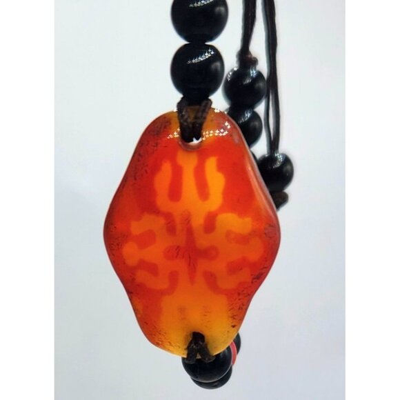 Handmade Carnelian & Onyx Beaded Adjustable Bracelet - Picture 4 of 5